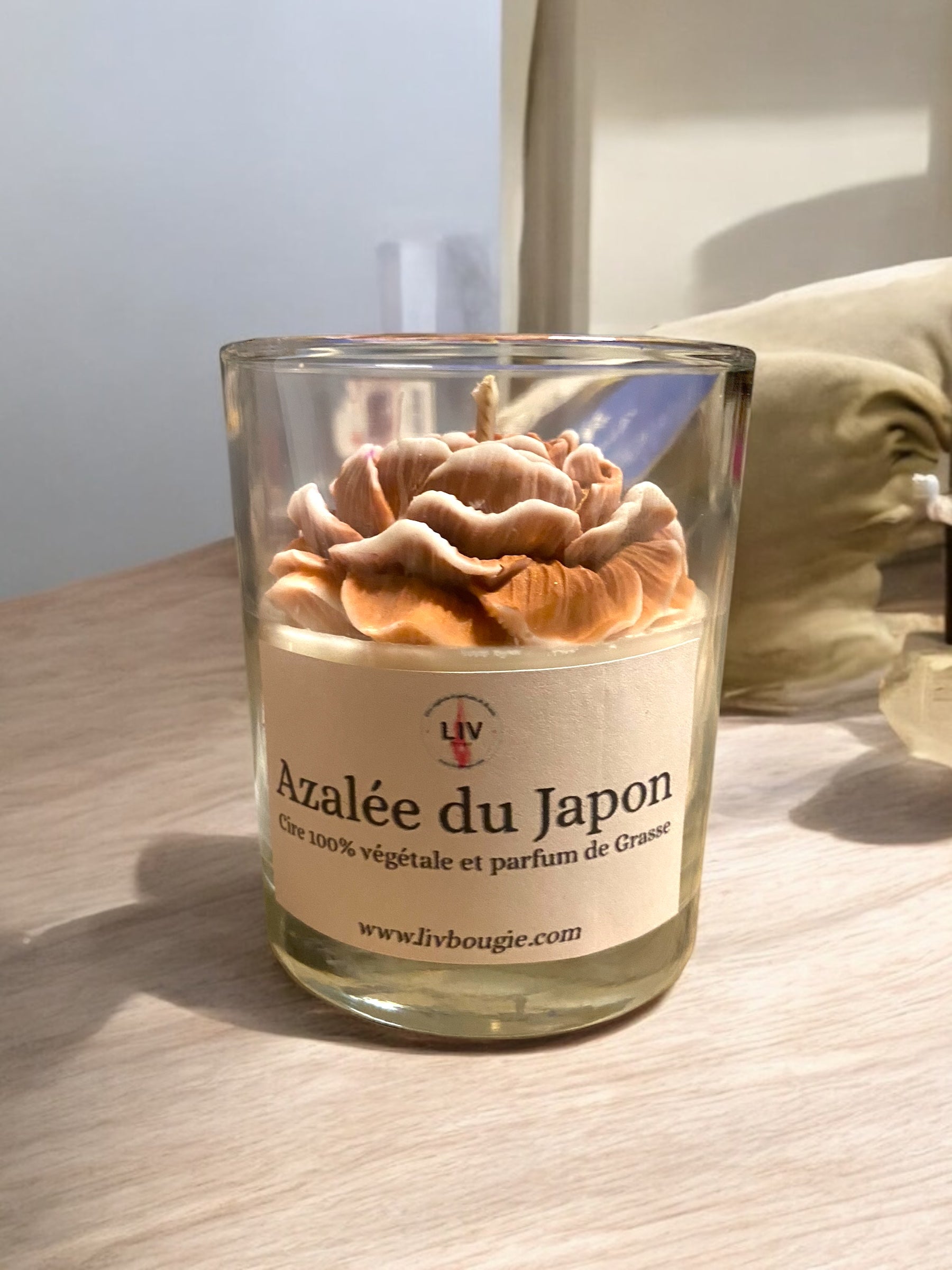 Bougie Flora ~ Parfum Azalée du Japon