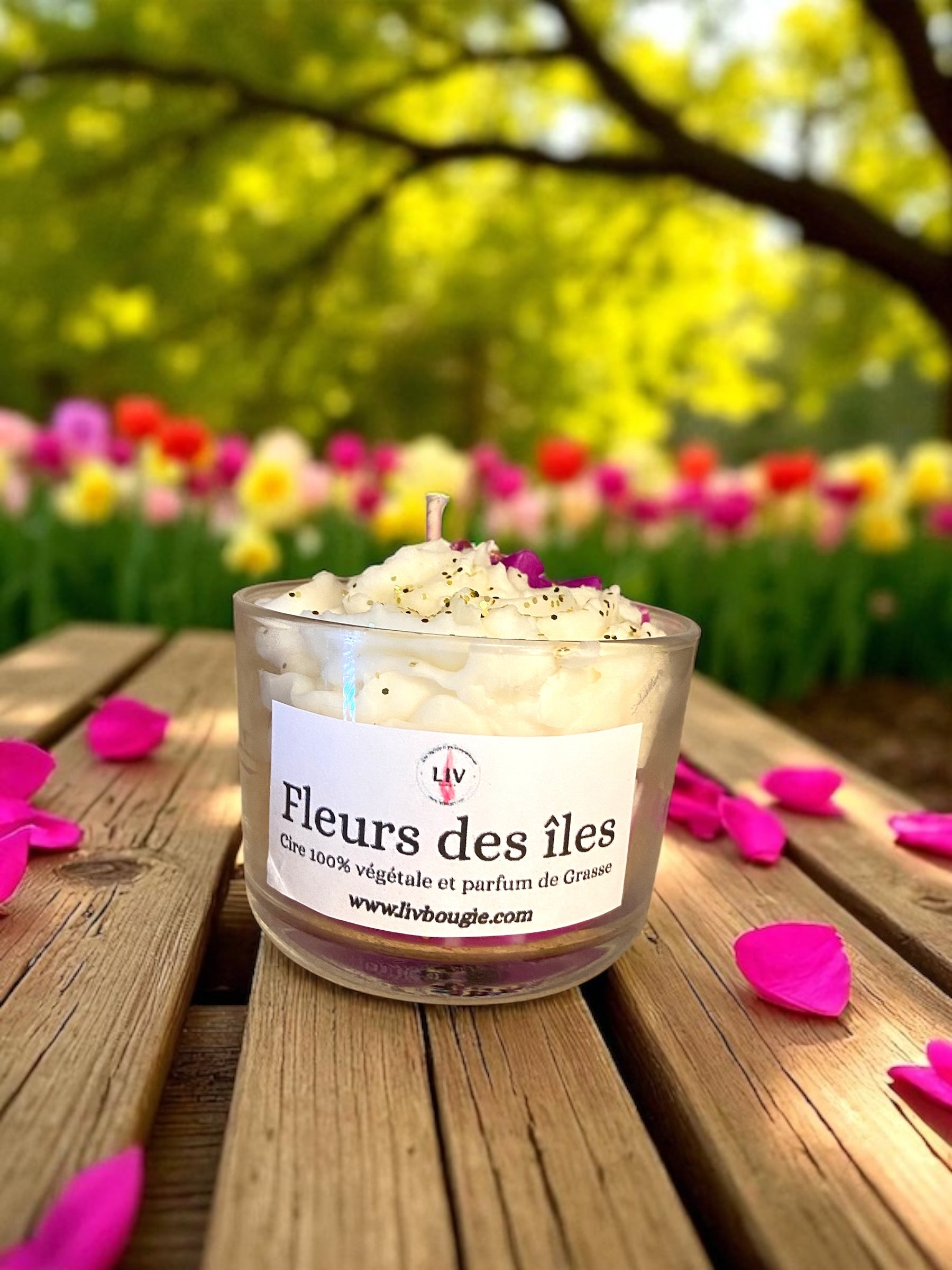 Bougie Gourmande ~ Parfum Fleurs des îles