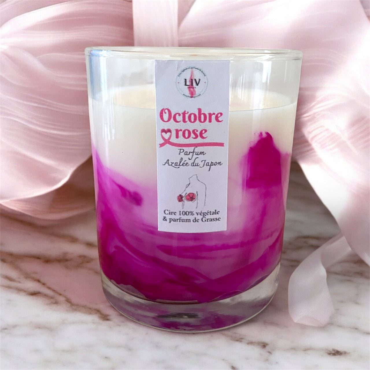 Bougie Octobre Rose ~ Chaque bougie éclaire un peu plus la lutte contre le cancer du sein