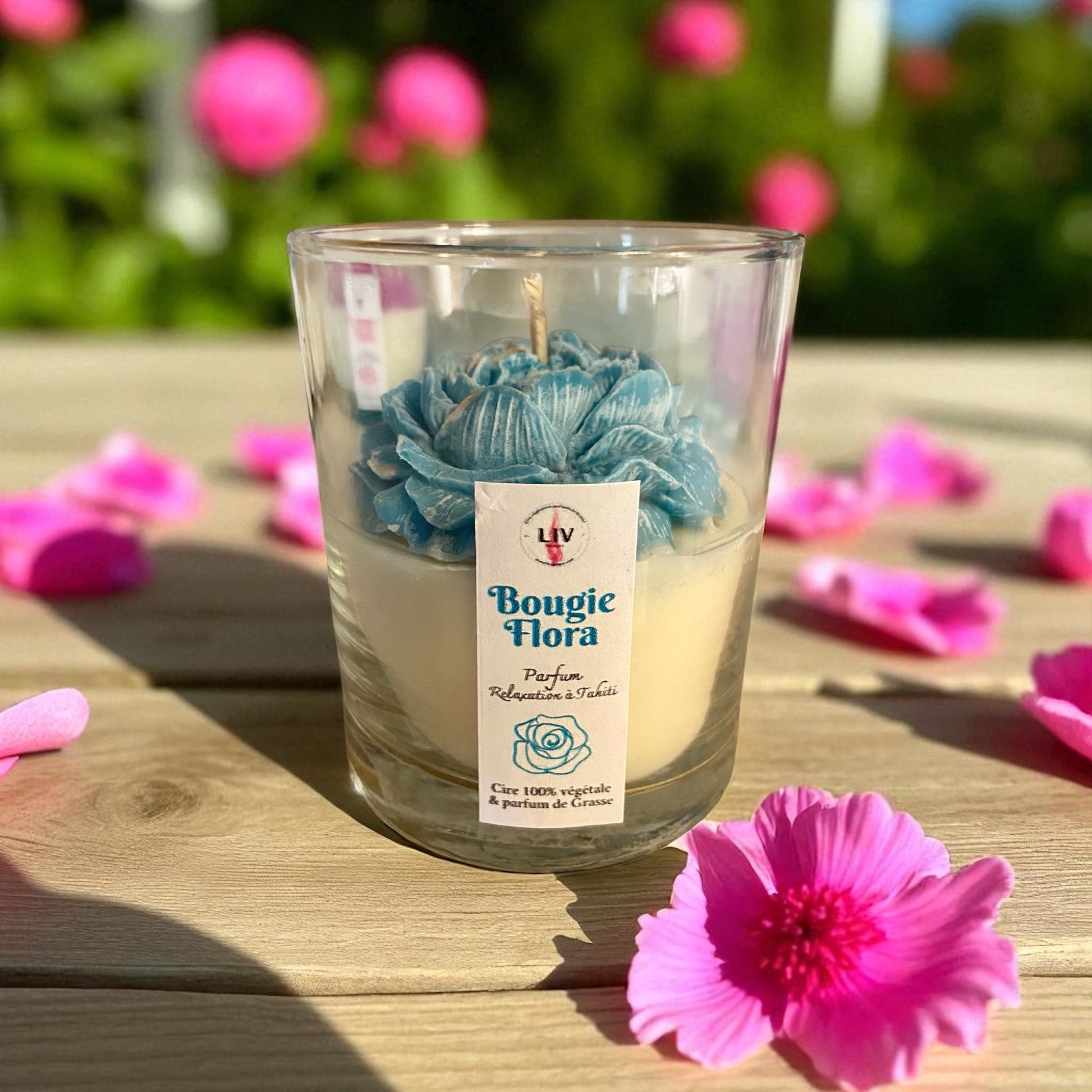 Bougie Flora ~ Parfum Relaxation à Tahiti