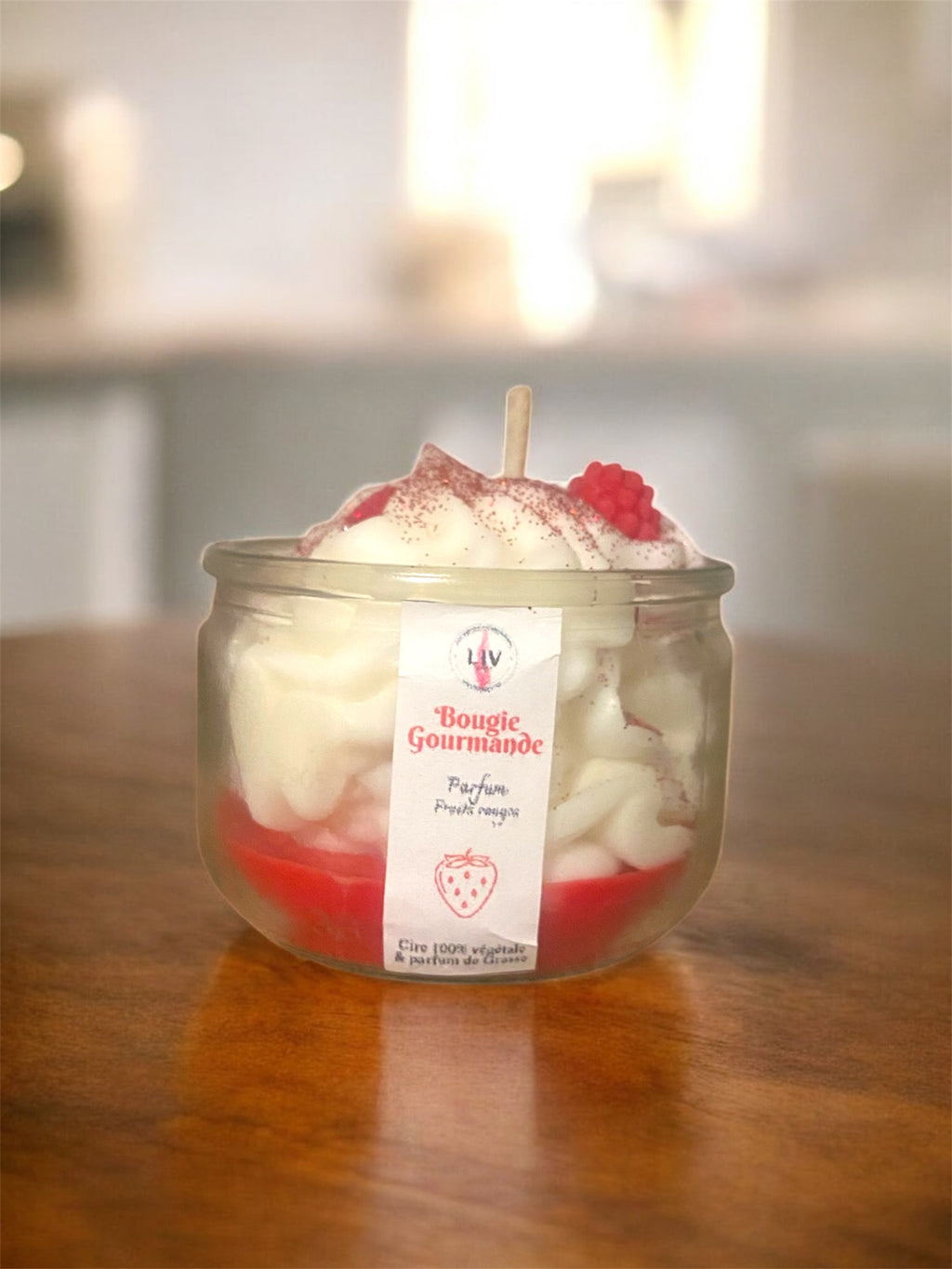 Bougie gourmande ~ Parfum Fruits rouges