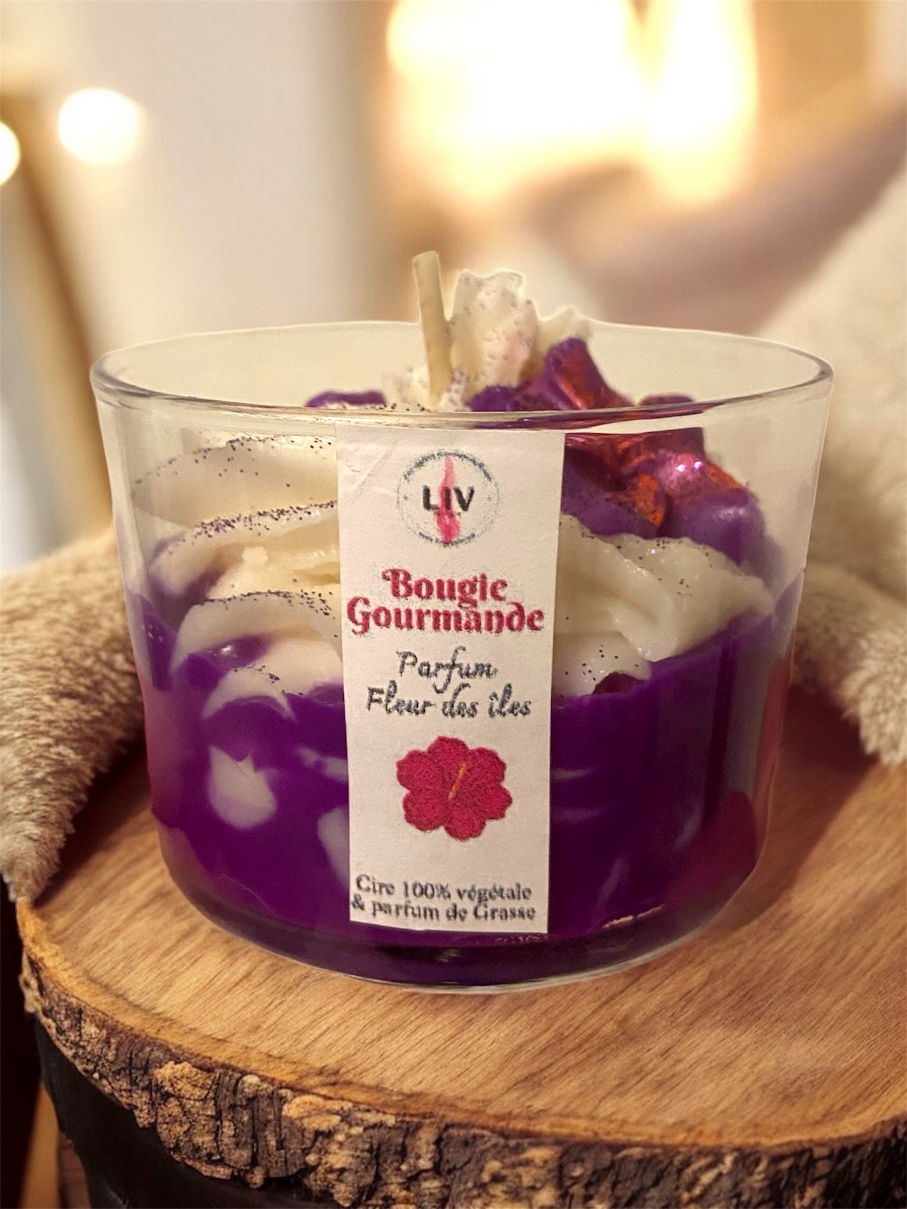 Bougie Gourmande ~ Parfum Fleurs des îles